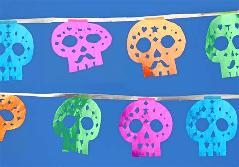 Skull Papel Picado for Celebrations