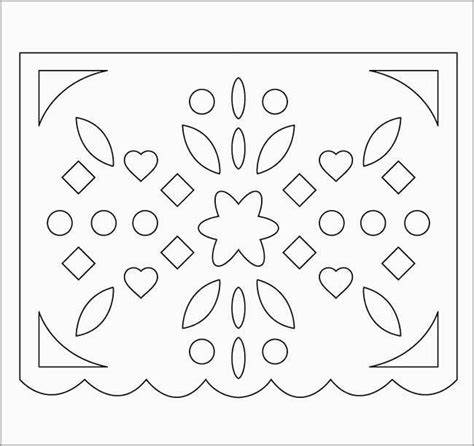 Papel Picado Template 3