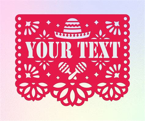 Papel Picado Template 5