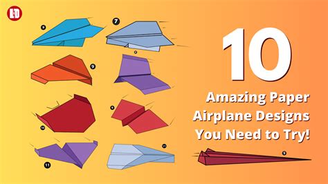 Paper airplane examples