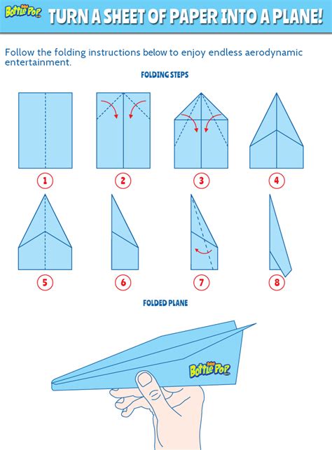 3D Paper Airplane Template Printable Designs For Kids