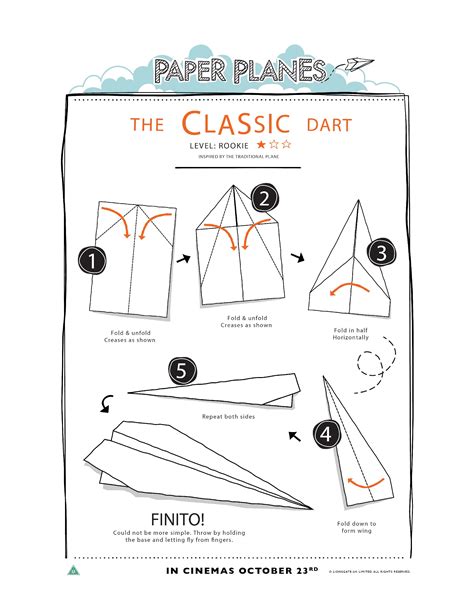 Paper Airplane Template Printable Designs For Kids Folding