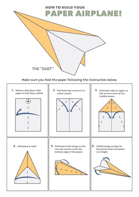 Simple Paper Airplane Template Printable Designs For Kids