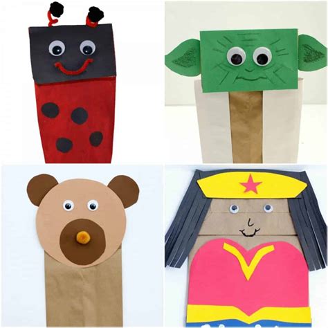 Materials Needed for Bunny Paper Bag Template