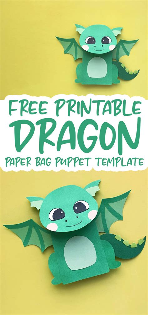 Paper Bag Dragon Puppet