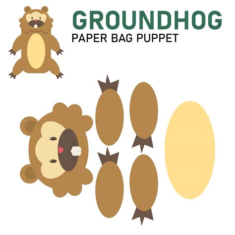 Paper Bag Puppet Template 10