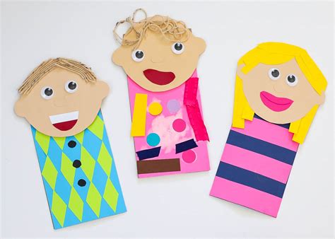 Paper Bag Puppet Template 2