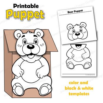 Paper Bag Puppet Template 4