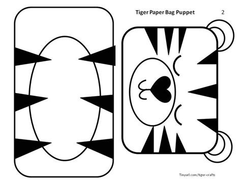 Paper Bag Puppet Template 7