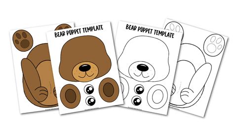 Paper Bag Puppets Templates