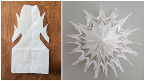 Paper bag snowflakes gallery 1