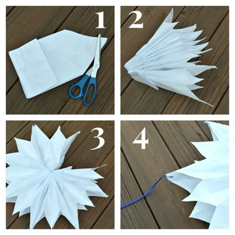 Paper bag snowflakes gallery 4