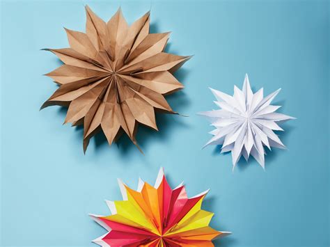 Paper Bag Star Craft Birthday Decoration