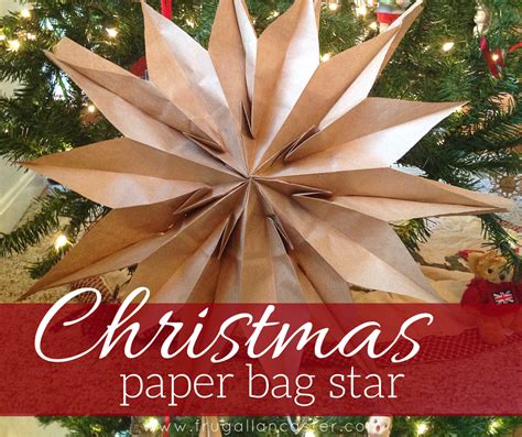 Paper Bag Star Craft Christmas Decoration