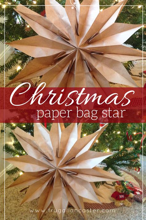 Paper Bag Star Craft Garland