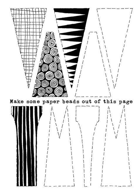 Paper Beads Templates