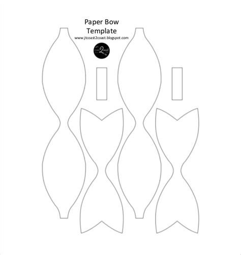 Paper Bow Template Download