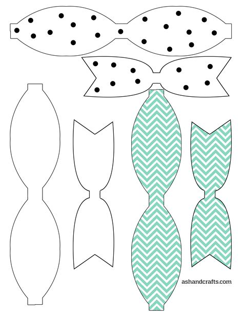 Paper Bow Template Printable Free Download