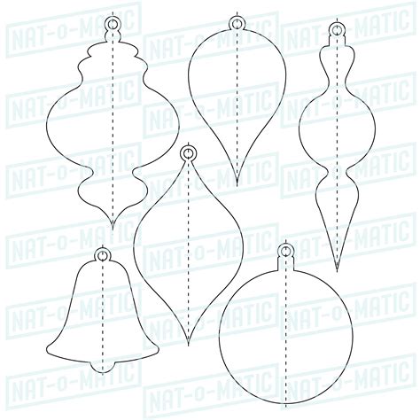 Paper Christmas Ornaments Templates