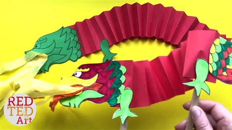 Paper Craft Chinese Dragon Head Template