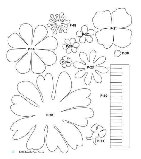 Paper Craft Flower Templates PDF