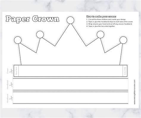 Paper Crown Template Printable Templates