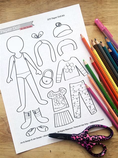 Paper Doll Activities For Kids