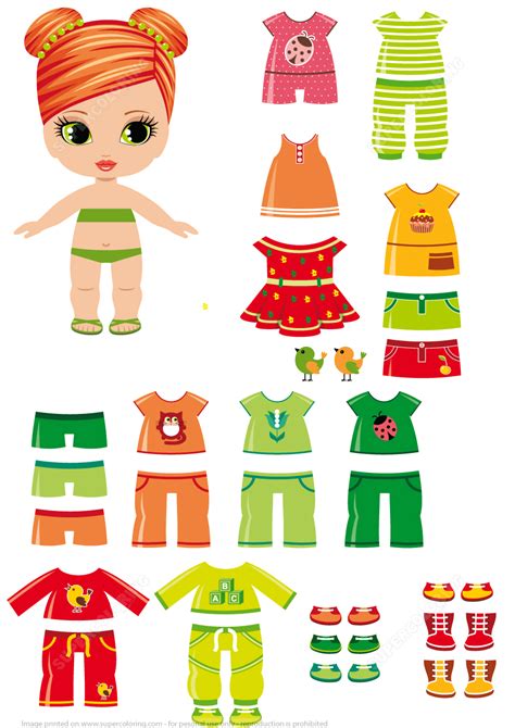 Paper Doll Clothes for Kids