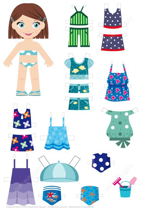 Paper doll clothes printables are a great way to encourage creativity in children