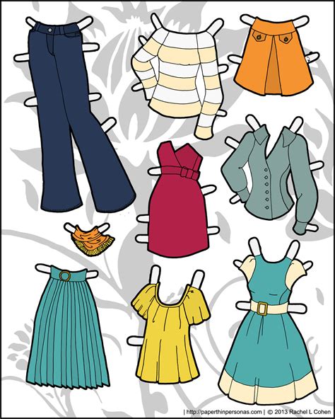 Paper doll clothes printables gallery image 3