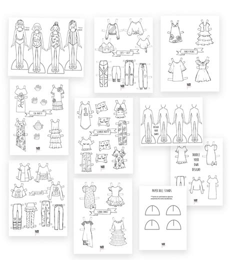 Paper Doll Clothes Template