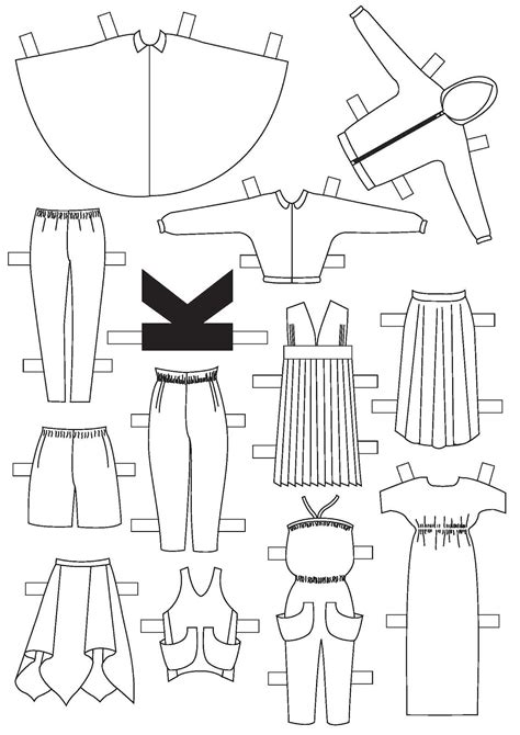 Paper Doll Clothes Template Activities