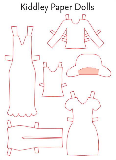 Paper Doll Clothes Template Crafts