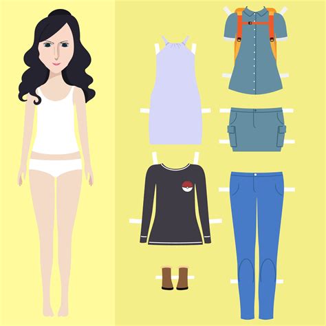 Paper Doll Cutouts Template Ideas