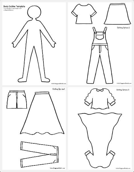 Paper Doll Template Design