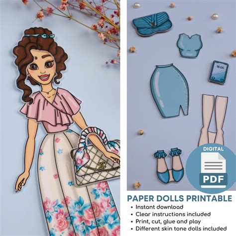 Paper Dolls Printables for Party Favors