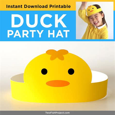 Paper Duck Party Hats