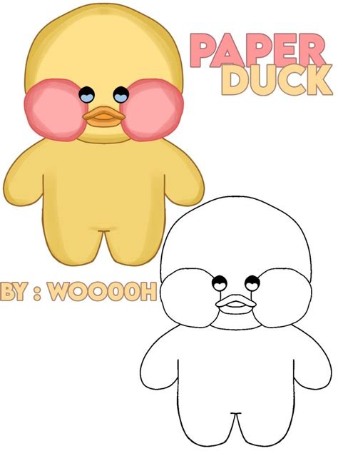 Paper Duck Template Example 2