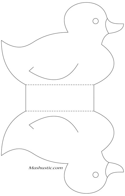 Paper Duck Template Example 6