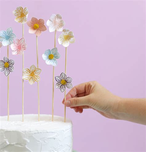 Paper Flower Cake Topper