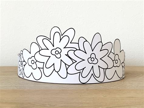 Paper Flower Crown Template