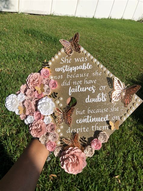 Paper Flower Graduation Cap Topper