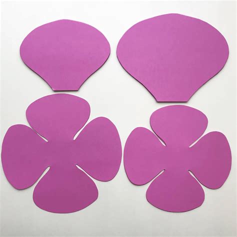 Paper Flower Petal Templates Paper