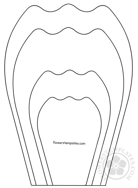 Paper Flower Petal Templates Patterns