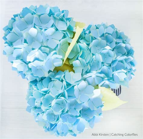 Paper Flower Template Hydrangea