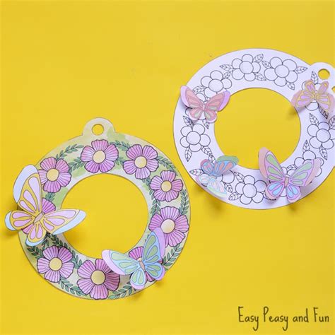 Paper Flower Template Wreath