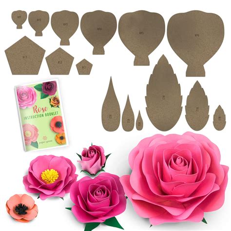 Paper flower template 1