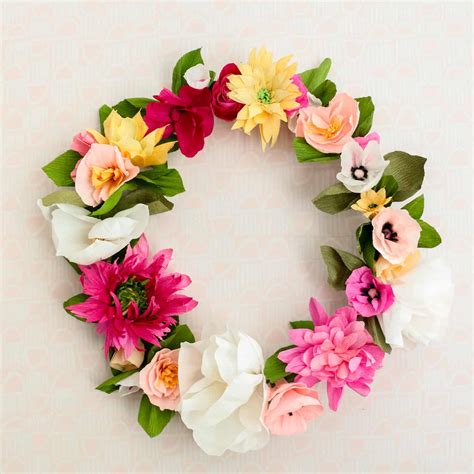 Paper Flower Wreath