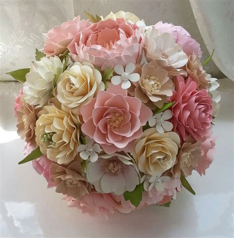 Paper flowers bouquet