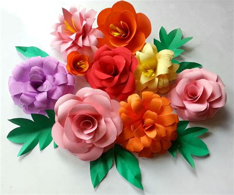 Paper flowers materials